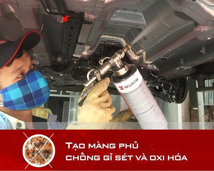 Chống ăn mòn và gỉ sét gầm ô tô